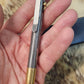 Damascus steel and brass custom pen