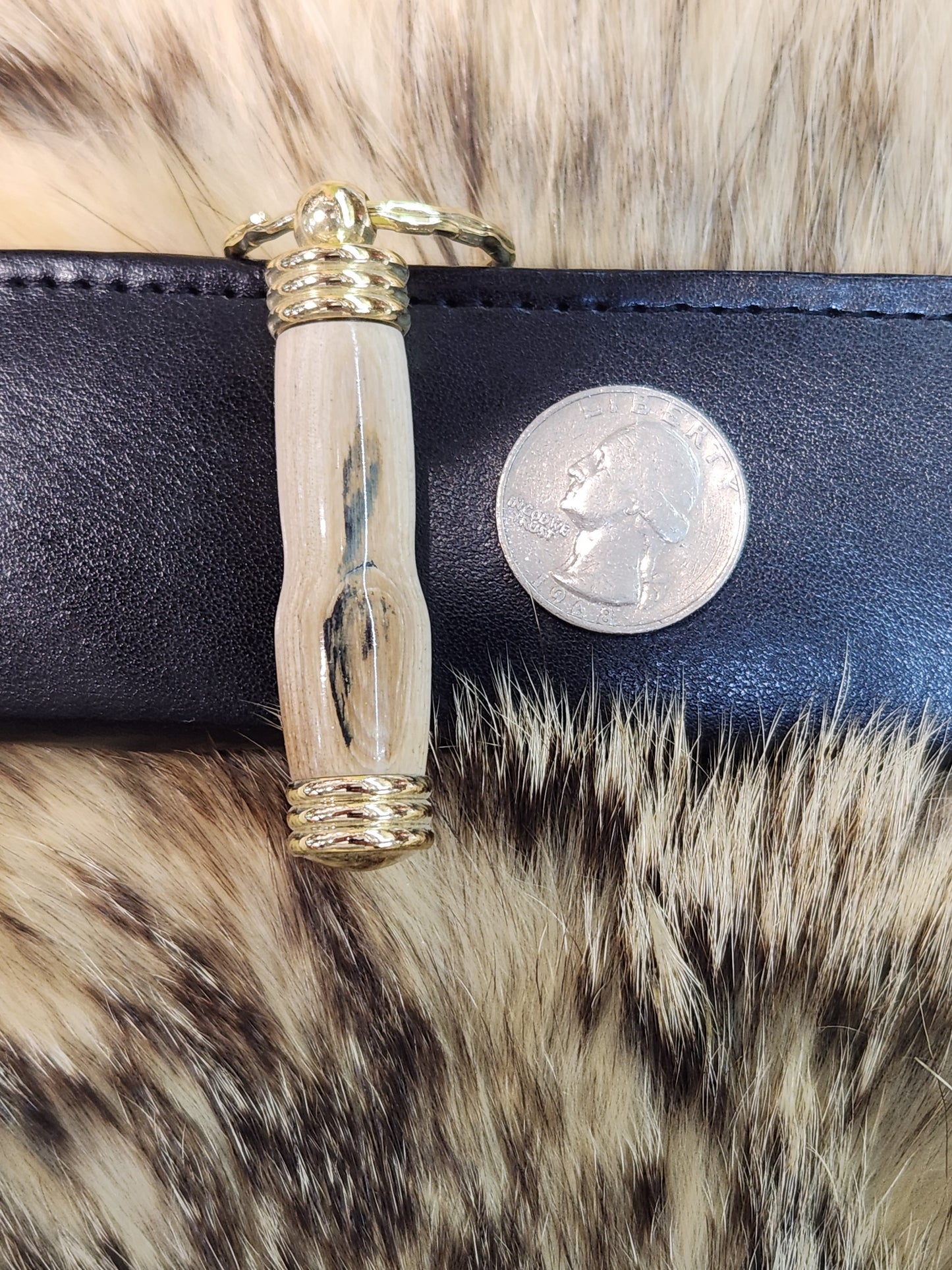 Custom Made Mammoth Ivory Key chain Hidden Compartment style