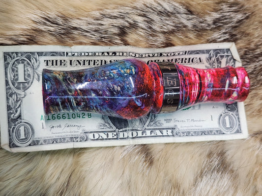 Boxelder burl single reed duck call