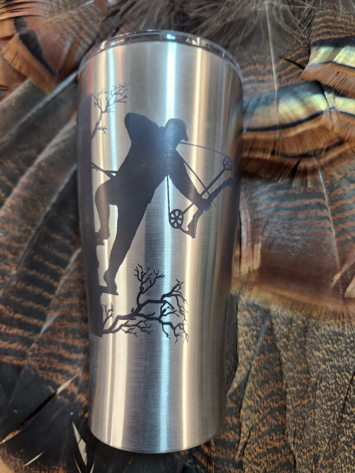 Outdoor drive 20oz tumbler back in the saddle. Limited edition