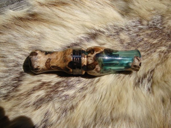 Mappa Burl In Resin See Through Double Reed Duck Call
