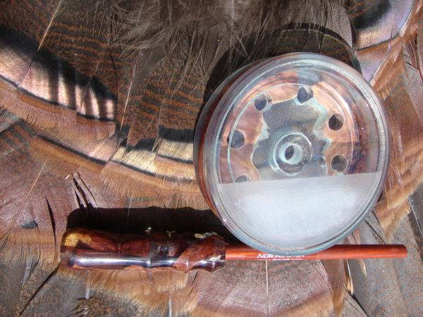 Tylers Australian Red Mallee In Resin Hybrid Mini Turkey pot Call with Matching Striker