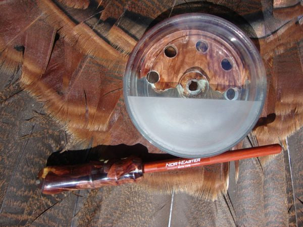 Tylers Australian Red Mallee In Resin Hybrid Turkey pot Call with Matching Striker