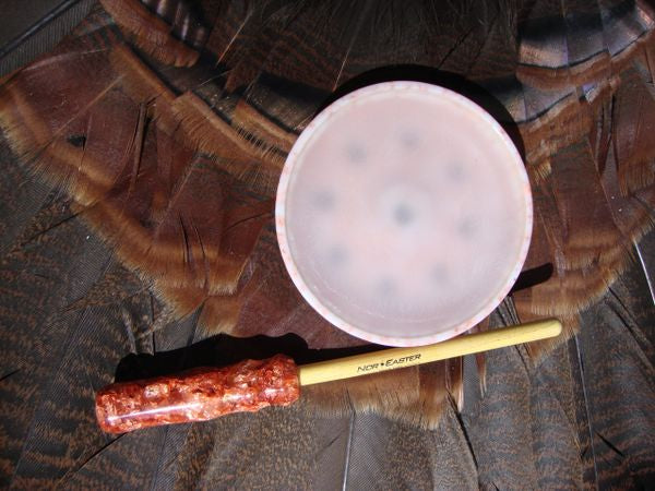 Prospector Series Real Copper Leaf Turkey Pot Call With Matching Copper Striker