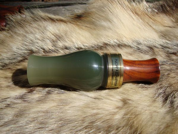 Custom Color changing acrylic duck call single reed cocobolo tone board
