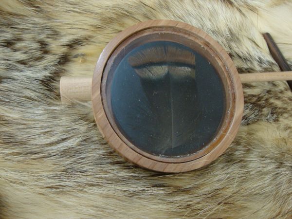 red cedar with glass playing surface with slate and turkey feather sound board
