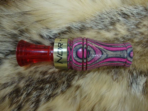 pink camo liminated double reed mallard duck call