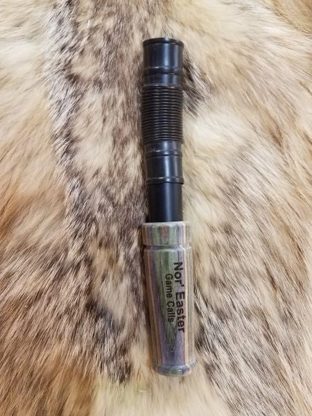 Gray, green, and brown camo deer grunt tube