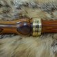Custom Zebra wood Mallard duck call with cocbolo wood single reed tone board